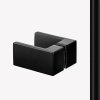 NEW TRENDY Kabina prysznicowa drzwi pojedyncze uchylne REFLEXA BLACK 110x110x200 POLSKA PRODUKCJA 